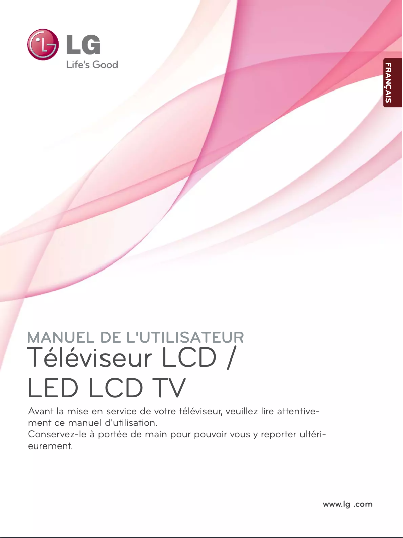 Page 1 de la notice Manuel utilisateur LG 42LD551