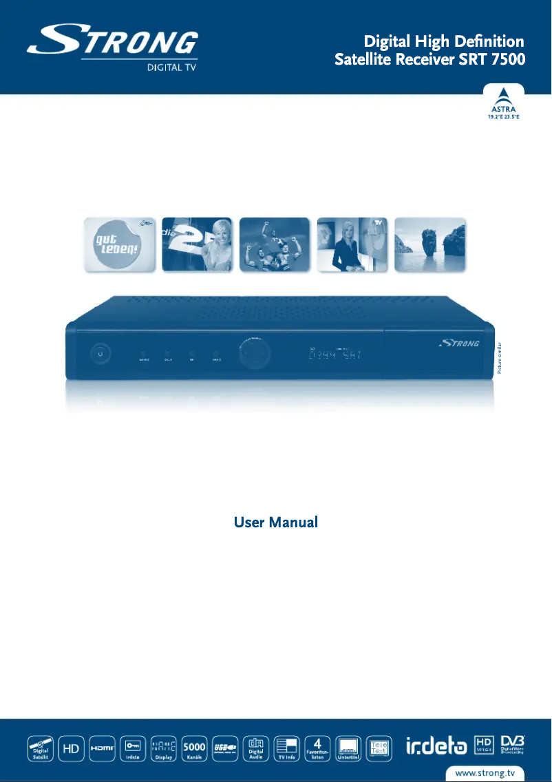 Page 1 de la notice Manuel utilisateur Strong SRT 7500