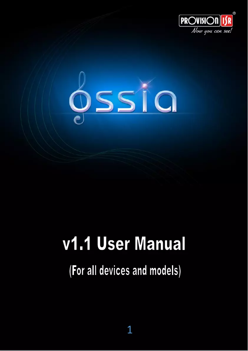 Page 1 de la notice Manuel utilisateur Provision-ISR NVR5-8200A