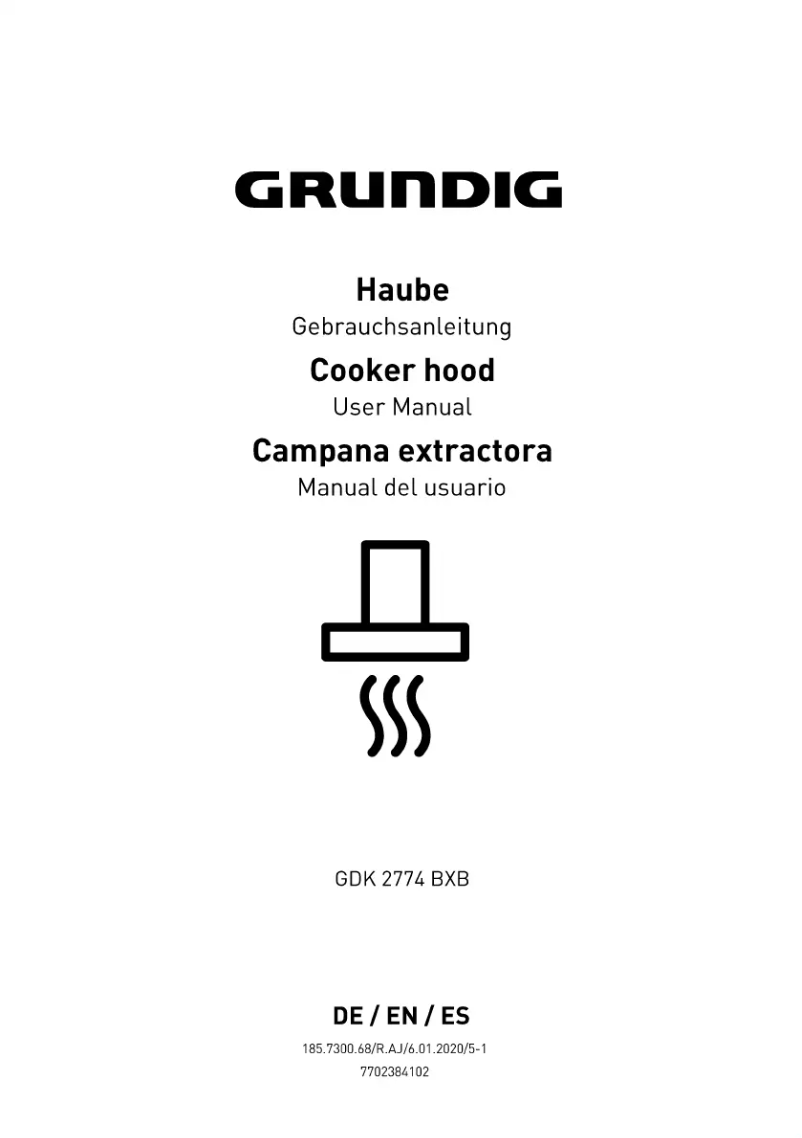 Page 1 de la notice Manuel utilisateur Grundig GDK 2774 BXB