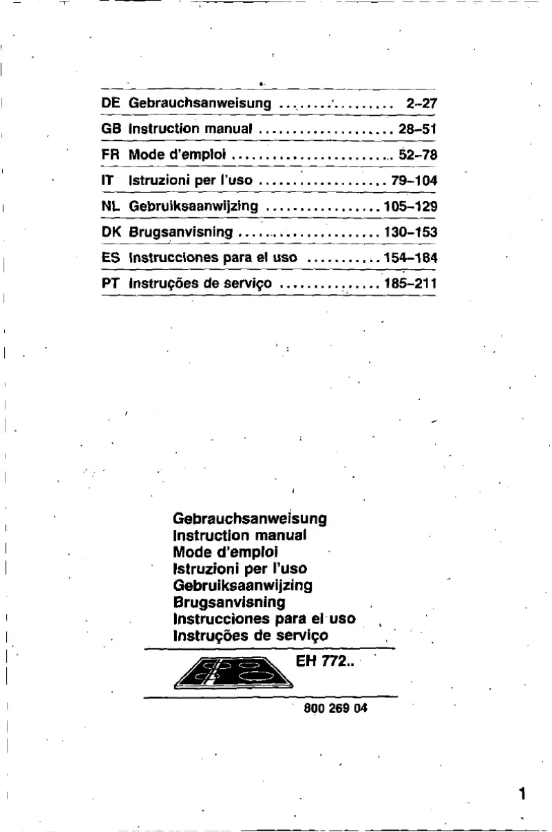 Page 1 de la notice Manuel utilisateur Siemens EH77251