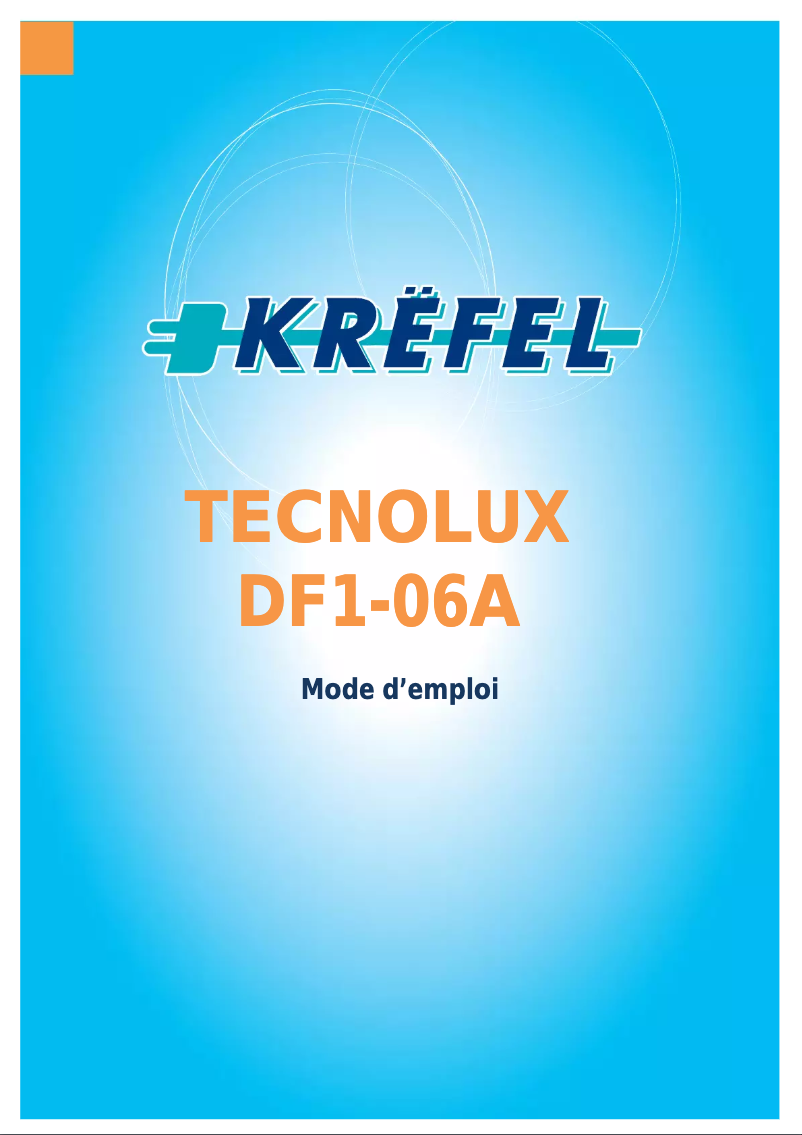 Page 1 de la notice Manuel utilisateur Tecnolux DF1-06A