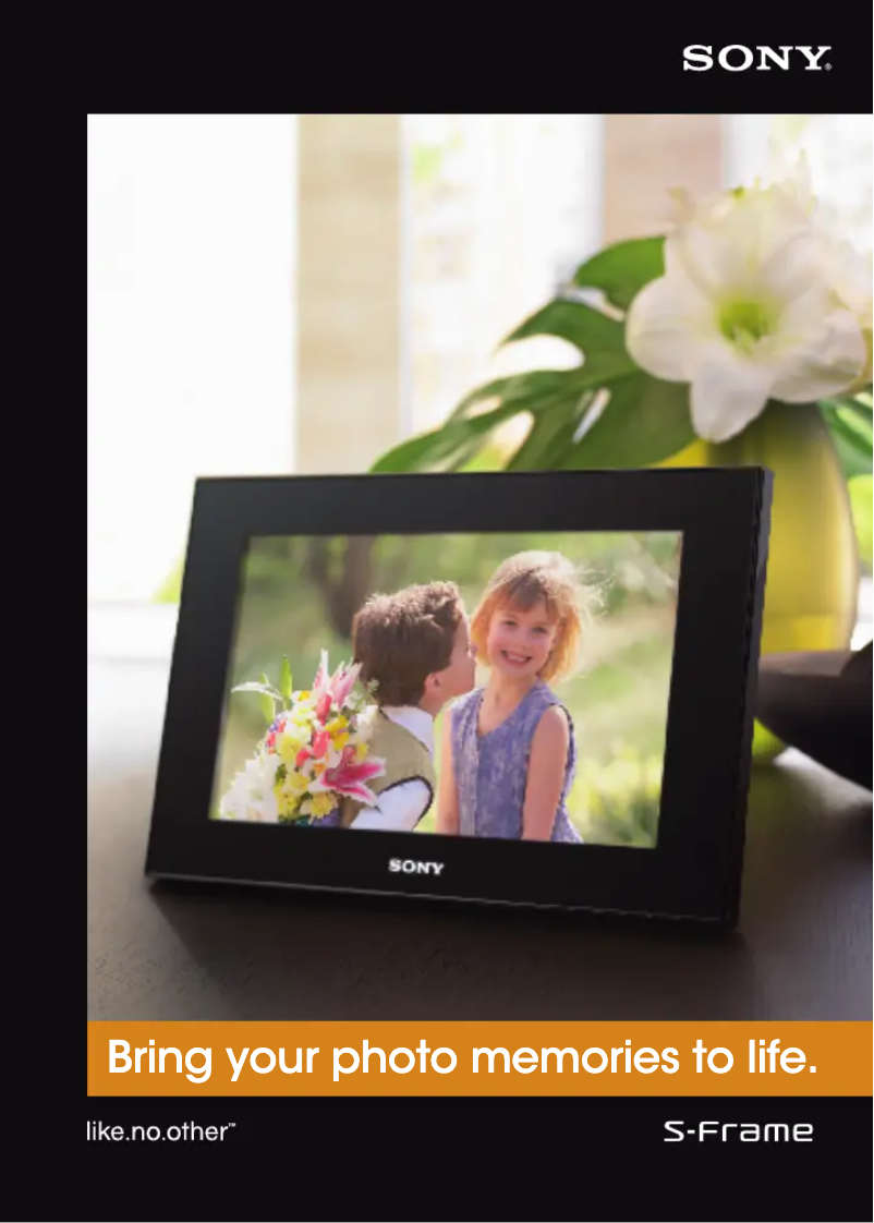 Page 1 de la notice Brochure Sony DPF-V700