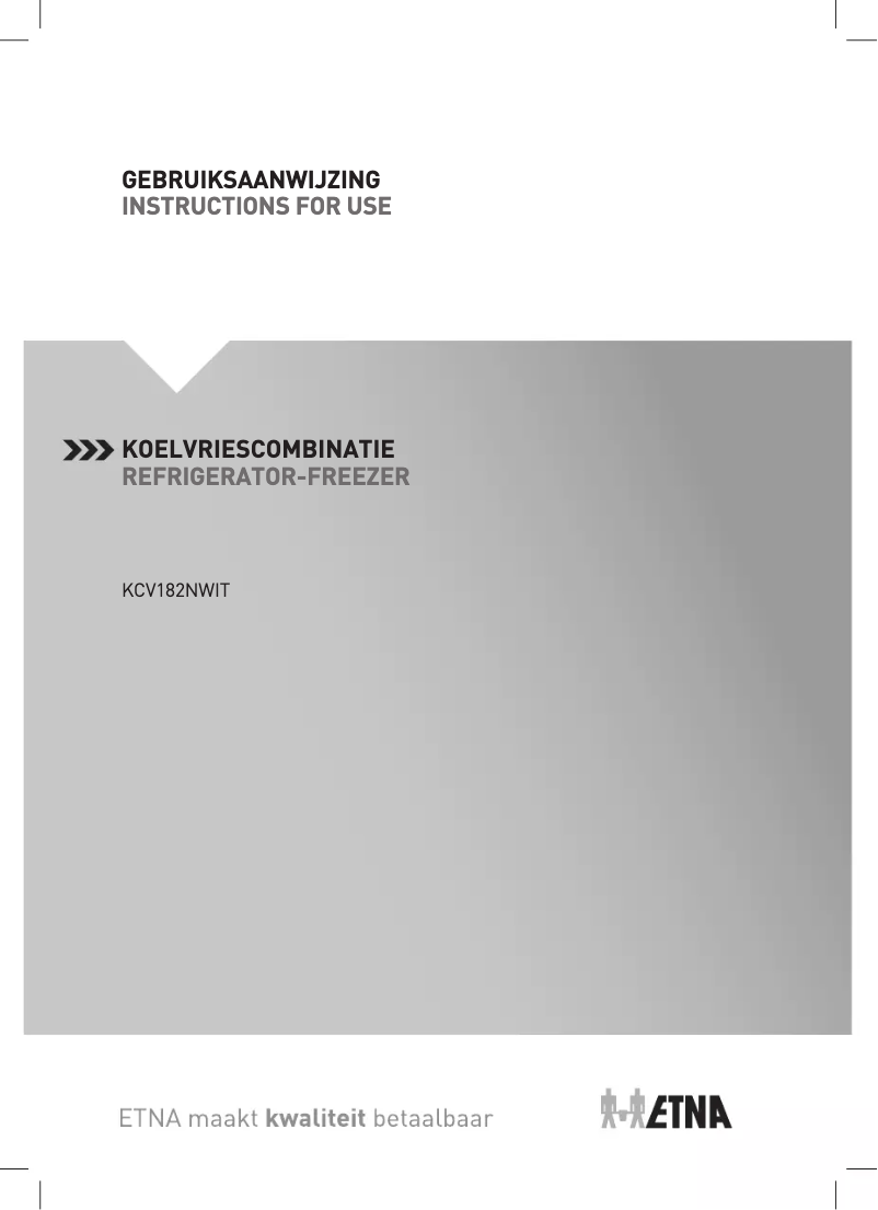 Página 1 del manual Manual de usuario Etna KCV182NWIT