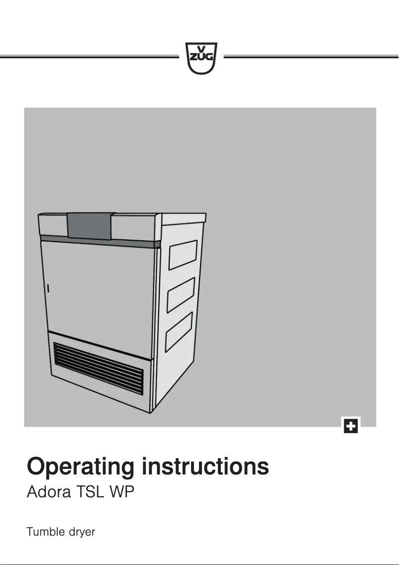 Página 1 del manual Manual de usuario V-Zug Adora TSL WP