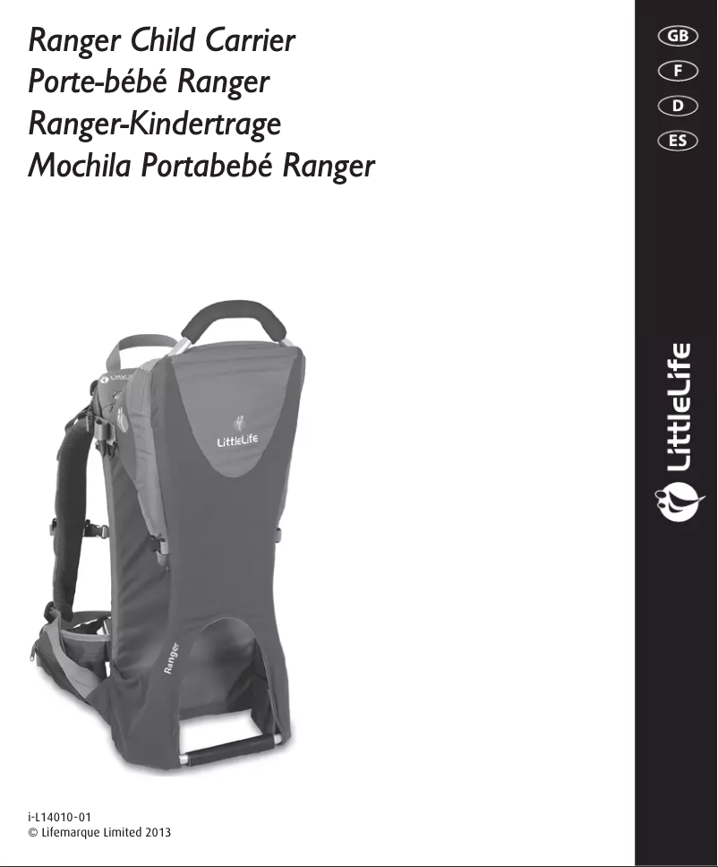 Página 1 del manual Manual de usuario Littlelife Ranger S2
