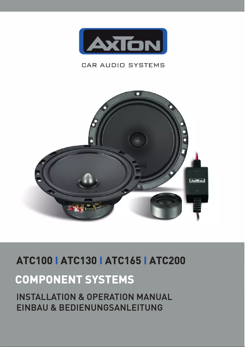 Página 1 del manual Manual de usuario Axton ATC165