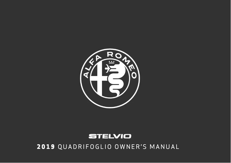 Página 1 del manual Manual de usuario Alfa Romeo Stelvio Quadrifoglio (2019)