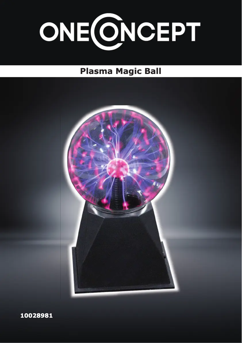Page 1 de la notice Manuel utilisateur OneConcept Magic Ball