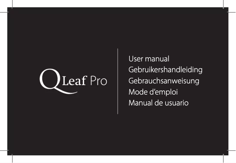 Página 1 del manual Manual de usuario ExSilent Qleaf Pro