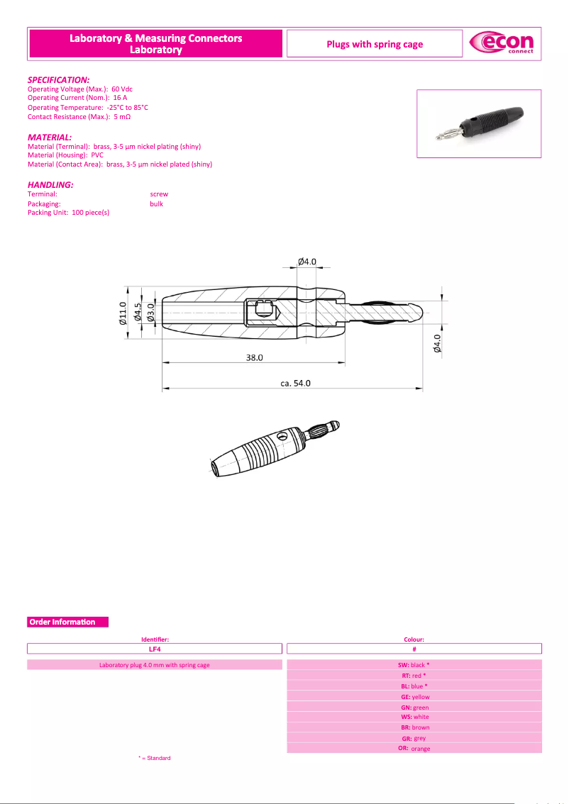 Página 1 del manual Manual de usuario econ connect LF4