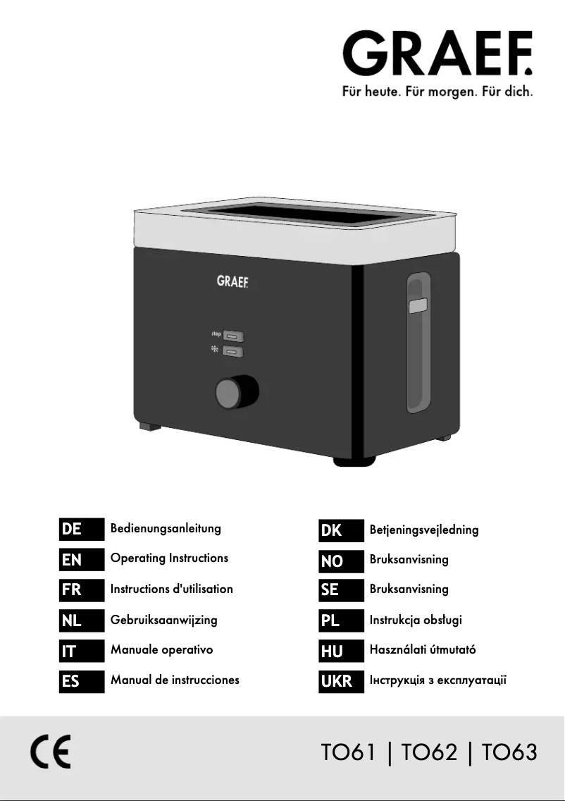 Página 1 del manual Manual de usuario Graef TO62