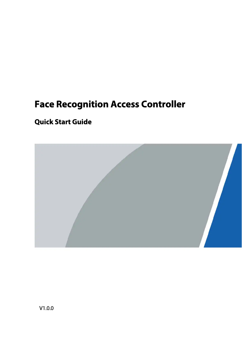 Page 1 de la notice Guide de démarrage rapide Dahua Technology ASI6214S-D