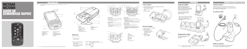 Page 1 de la notice Guide de démarrage rapide Zebra MC55A0
