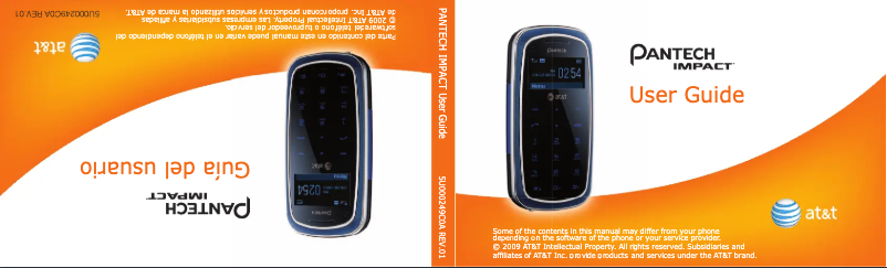 Page 1 de la notice Manuel utilisateur Pantech Impact