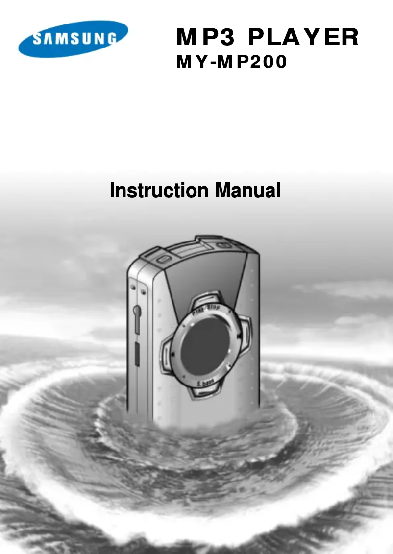 Página 1 del manual Manual de usuario Samsung MY-MP200