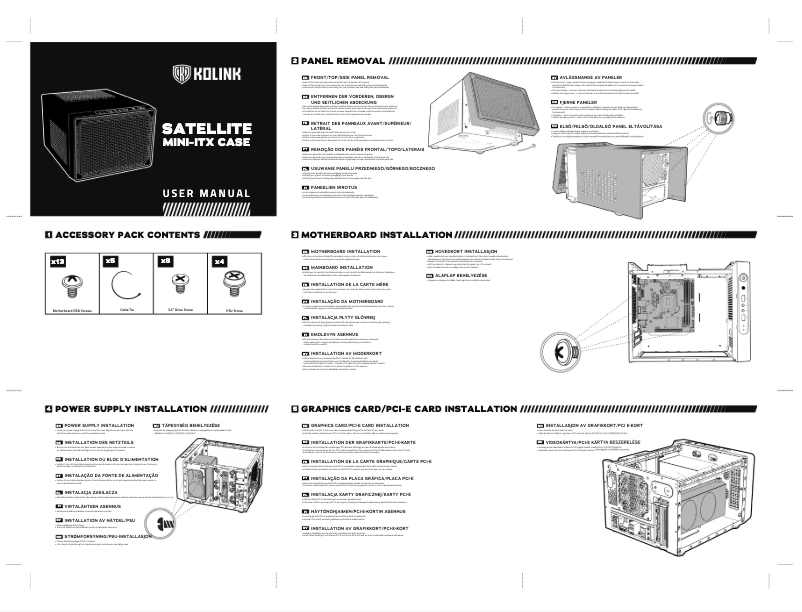 Page 1 de la notice Manuel utilisateur Kolink SATELLITE