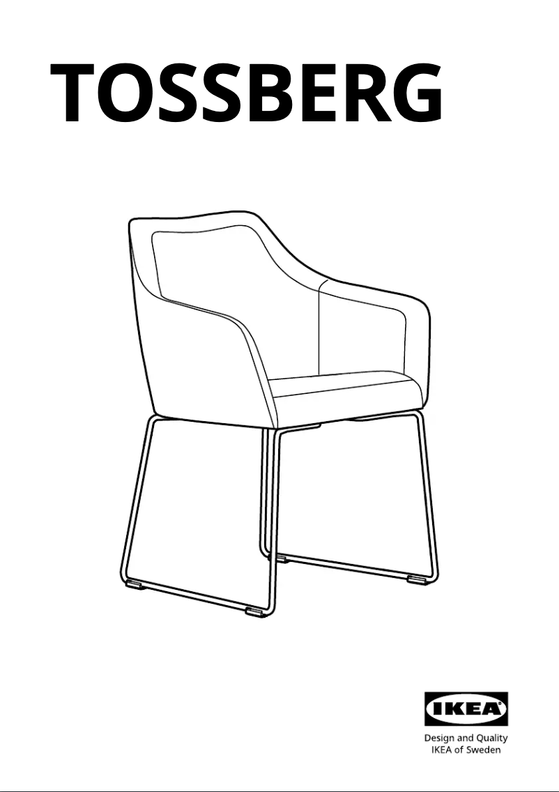 Page 1 de la notice Manuel utilisateur Ikea TOSSBERG 904.336.50