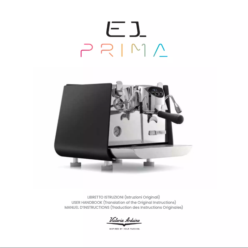 Page 1 de la notice Manuel utilisateur Victoria Arduino E1 Prima