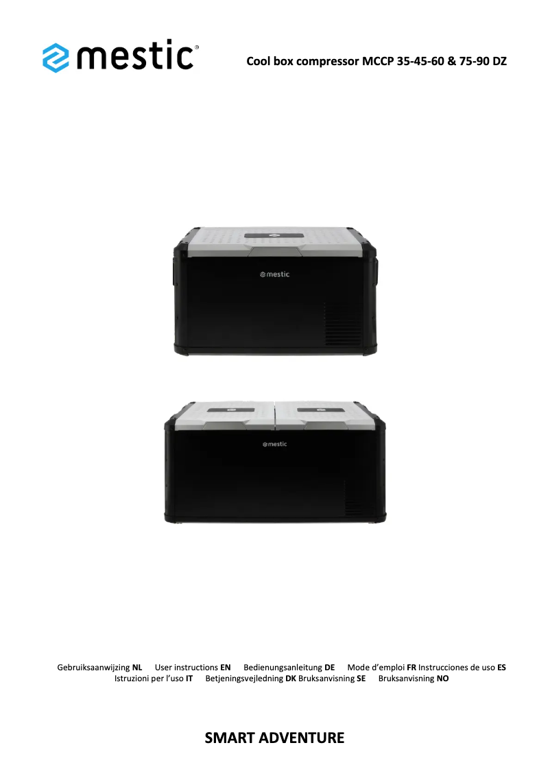Página 1 del manual Manual de usuario Mestic MCCP-75