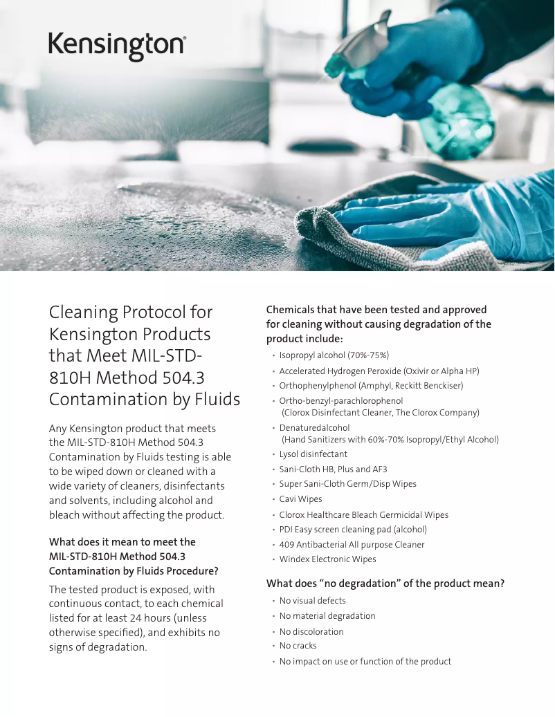 Page 1 de la notice Manuel utilisateur Kensington Pro Fit Ergo K75406