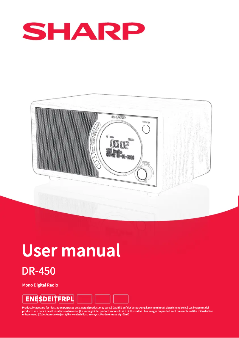 Page 1 of the manual User Manual Sharp DR-450