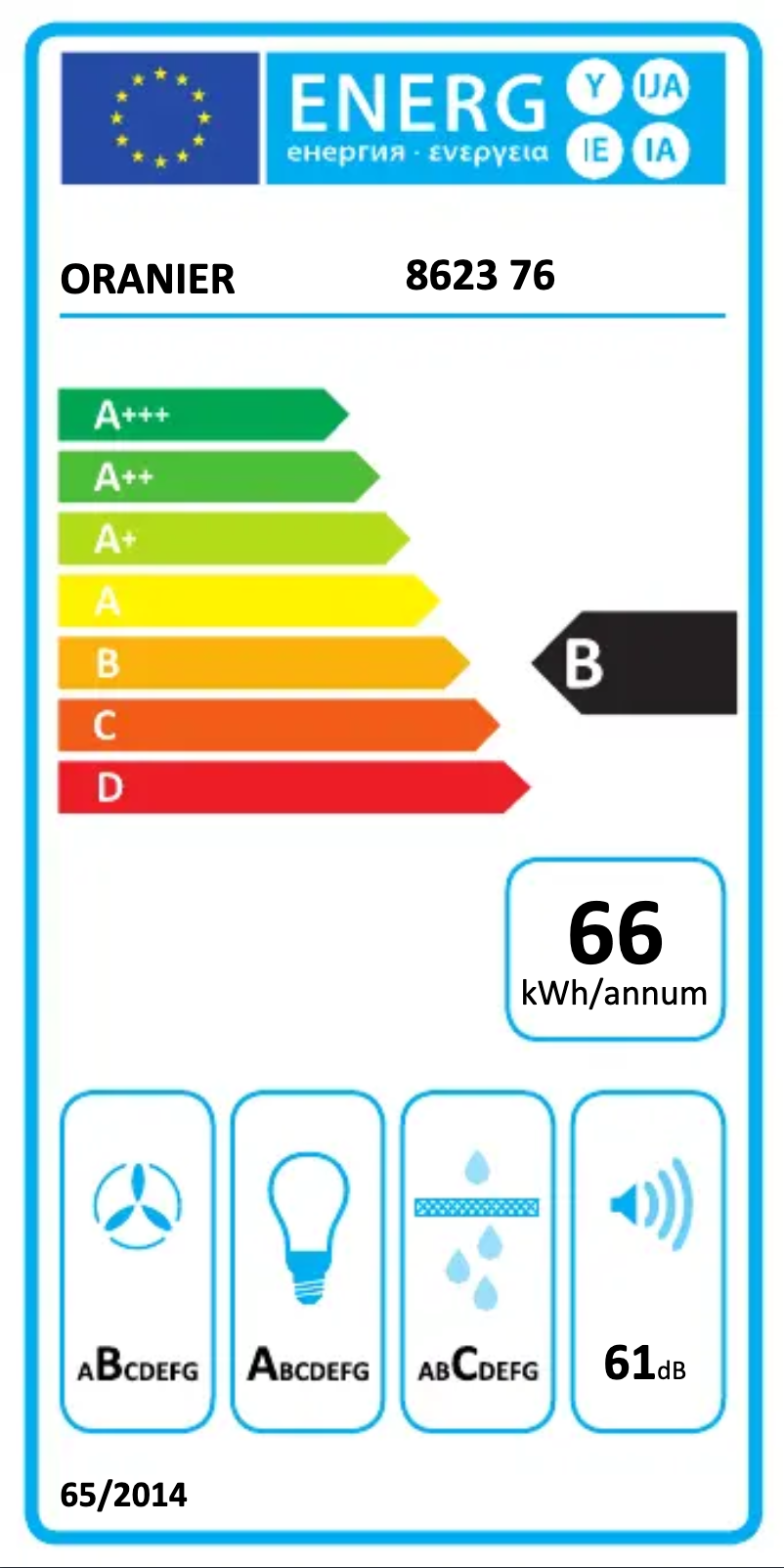 Page 1 de la notice Manuel utilisateur Oranier Signa 75 S