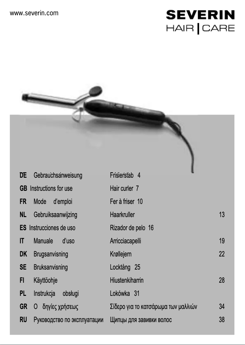 Page 1 de la notice Manuel utilisateur Severin LS 0674