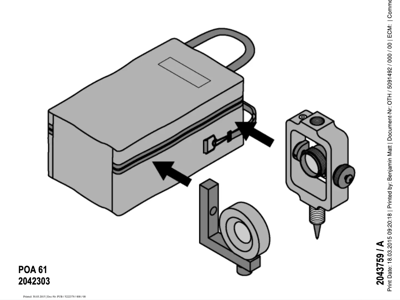 Page 1 de la notice Manuel utilisateur Hilti POA 61