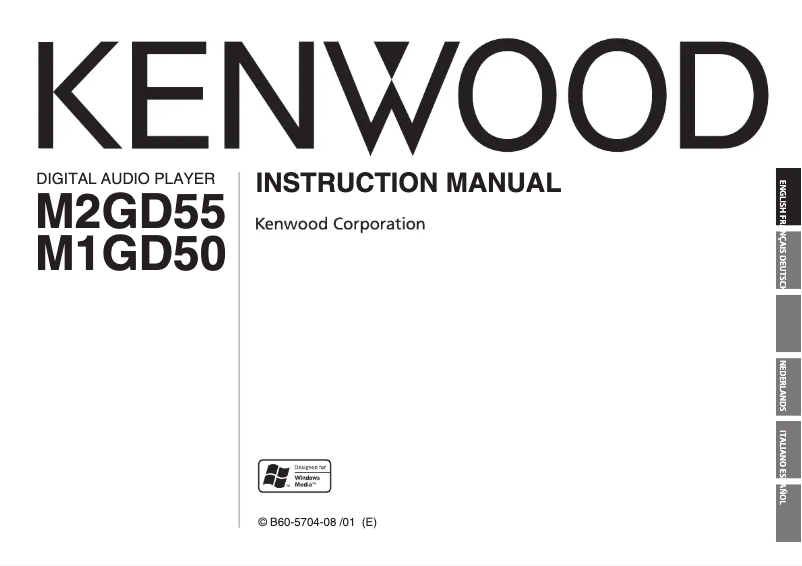 Page 1 de la notice Manuel utilisateur Kenwood M2GD55