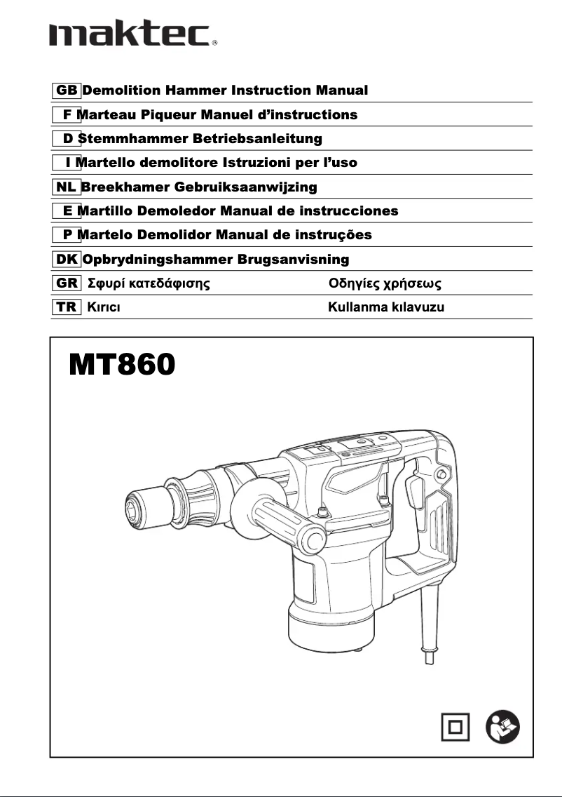Page 1 de la notice Manuel utilisateur Makita M8600