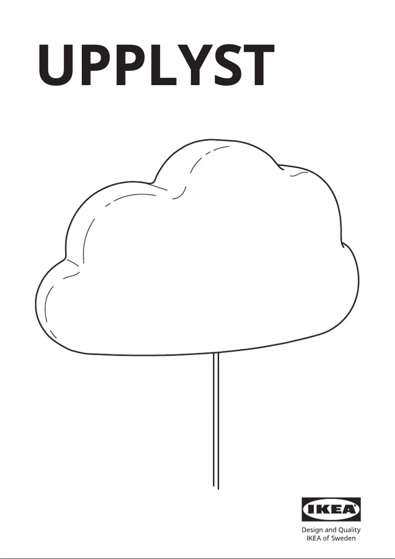 Page 1 de la notice Manuel utilisateur Ikea UPPLYST 404.408.27