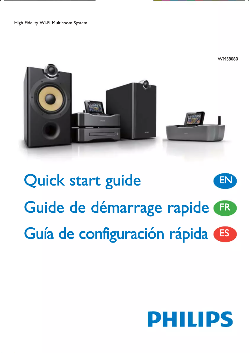 Page n°1 - Guide de démarrage rapide Philips Streamium WMS8080