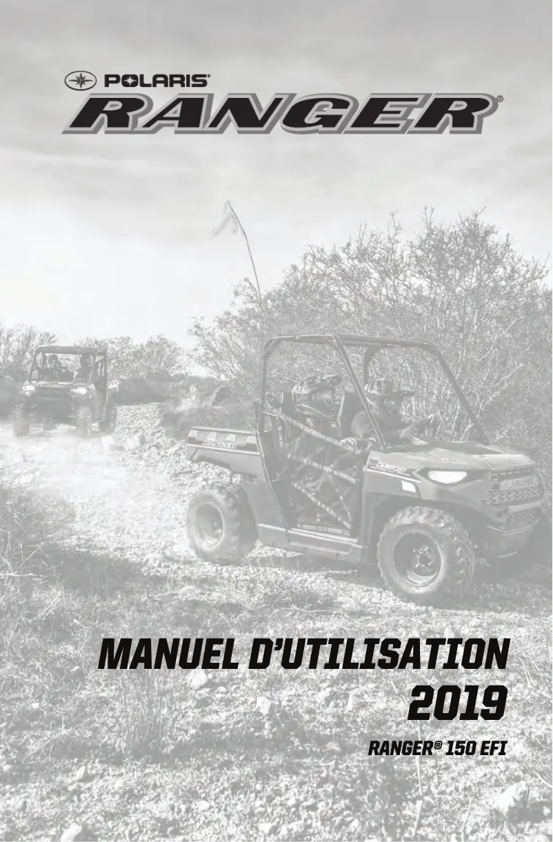 Page 1 de la notice Manuel utilisateur Polaris Ranger 150 EFI (2019)