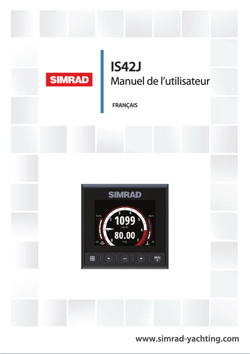 Page 1 de la notice Manuel utilisateur Simrad IS42J