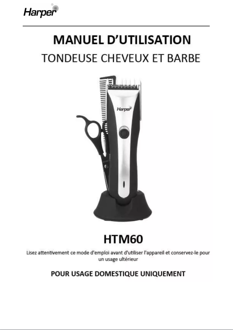 Page 1 de la notice Manuel utilisateur Harper HTM60