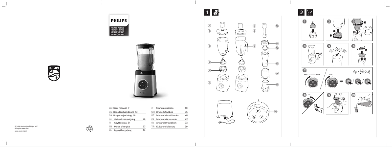 Page 1 de la notice Manuel utilisateur Philips Avance Collection HR3664