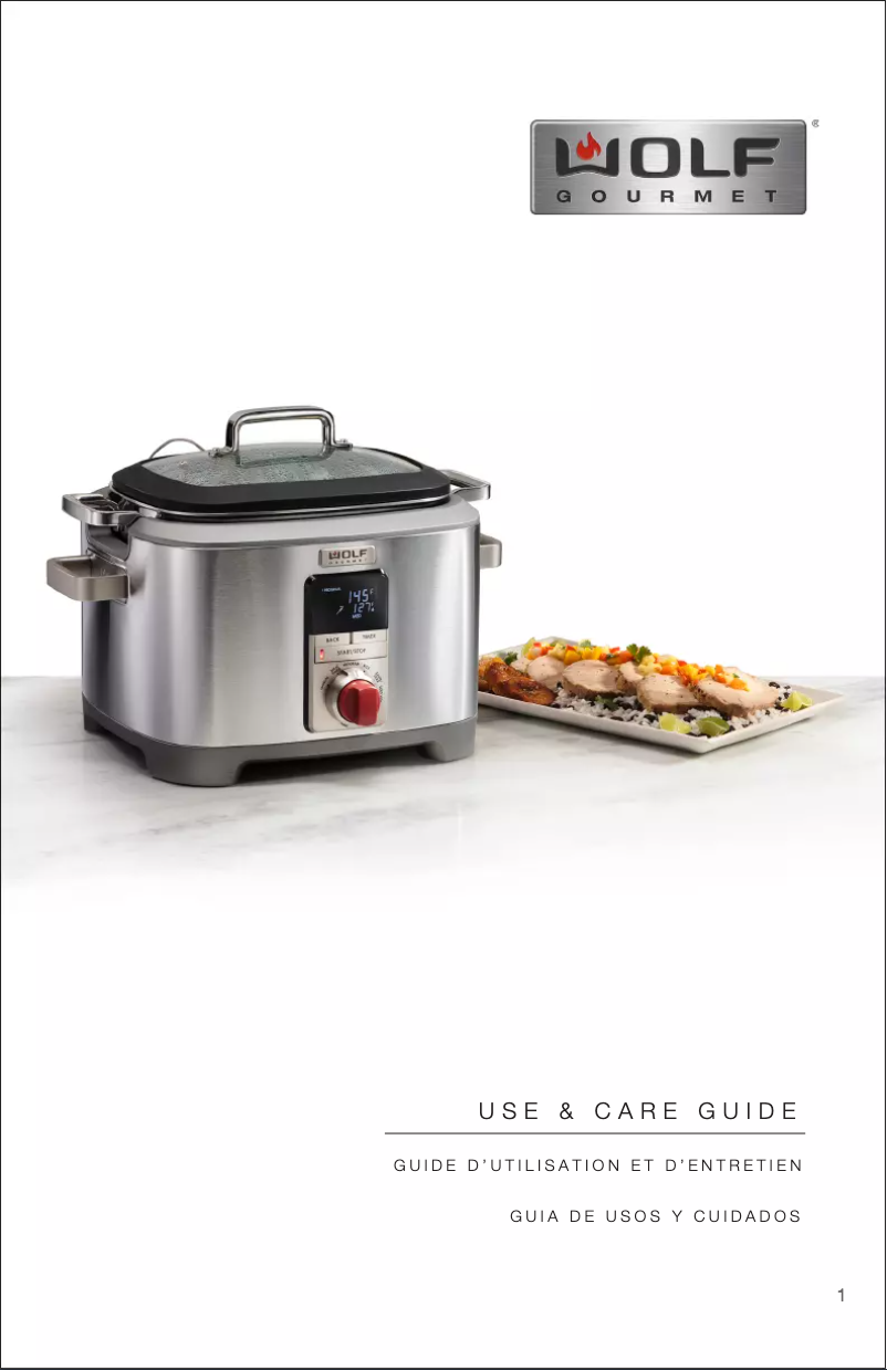 Page 1 de la notice Manuel d'utilisation et d'entretien Wolf WGSC120S