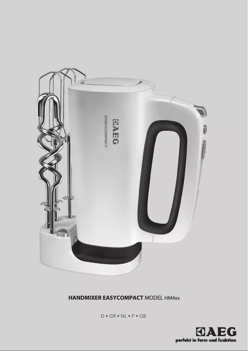 Page 1 of the manual User Manual AEG HM4200