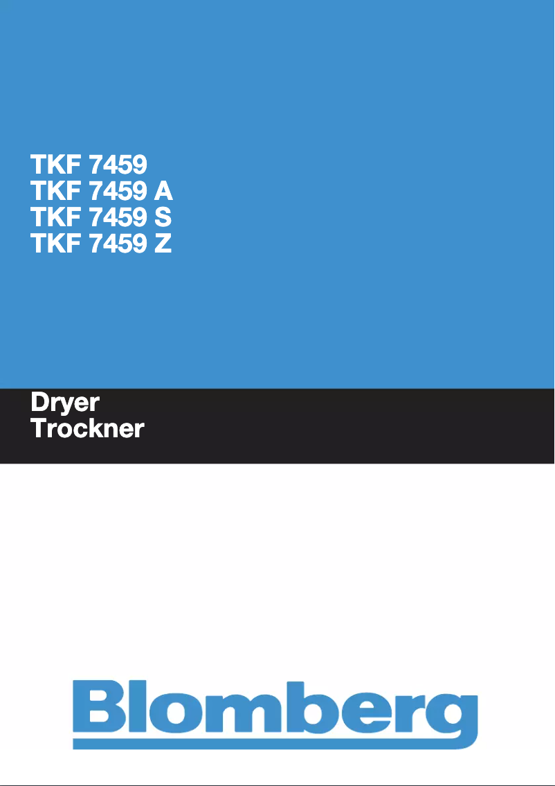 Página 1 del manual Manual de usuario Blomberg TKF 7459 A