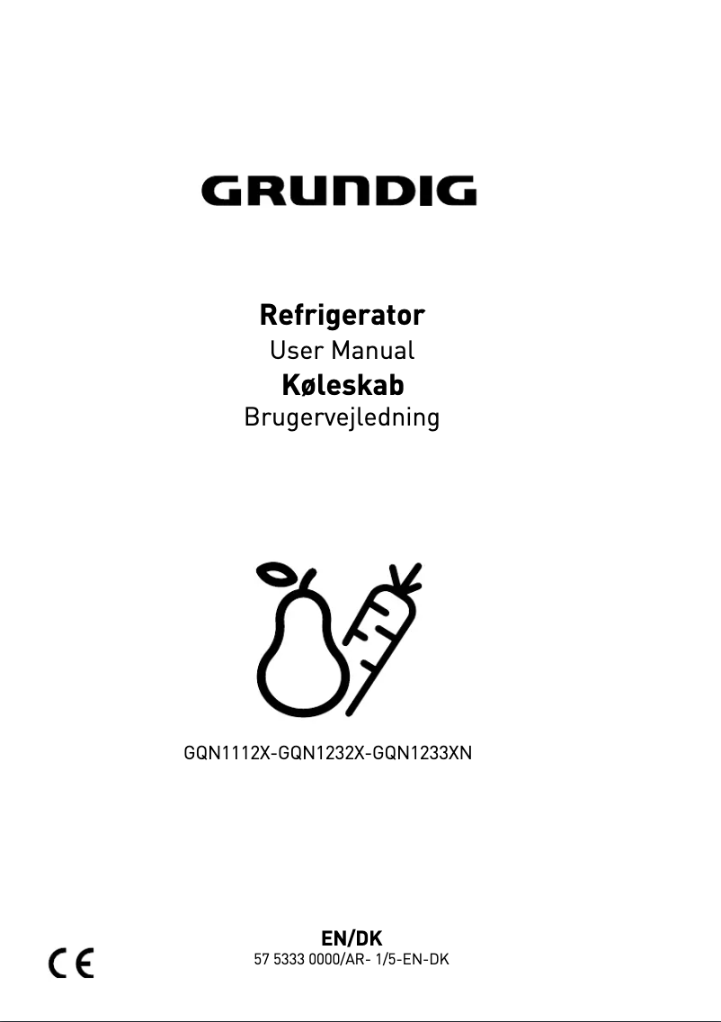 Page 1 de la notice Manuel utilisateur Grundig GQN1112X