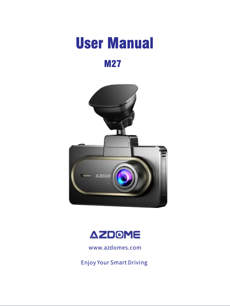 Page 1 of the manual User Manual AZDome M27