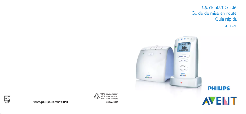 Página 1 del manual Guía de inicio rápido Philips AVENT SCD520