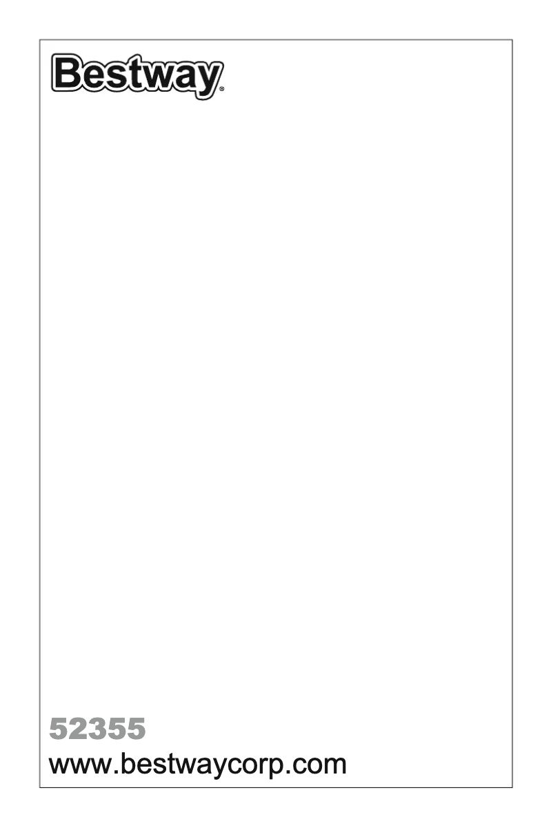 Page 1 de la notice Manuel utilisateur Bestway 52355