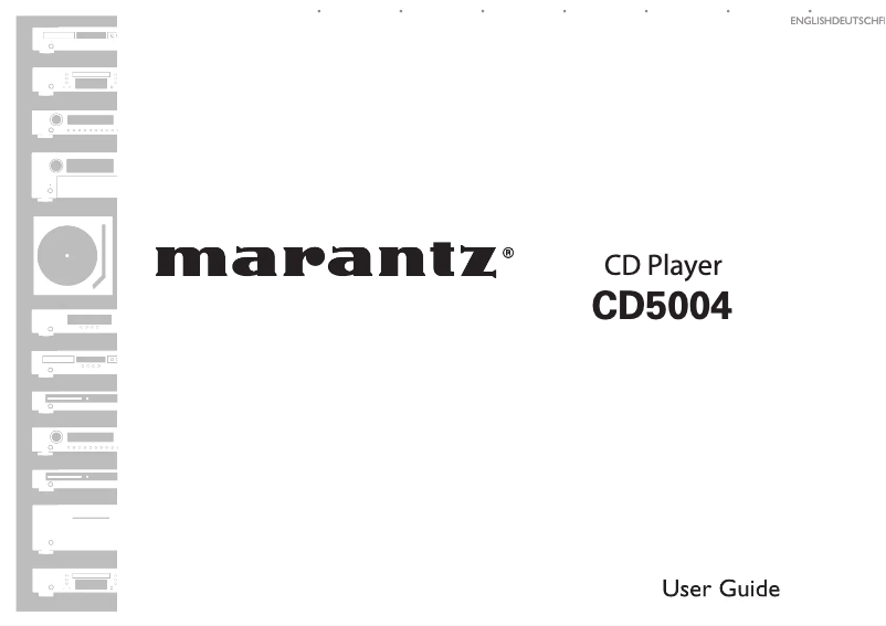 Page 1 de la notice Manuel utilisateur Marantz CD5004B
