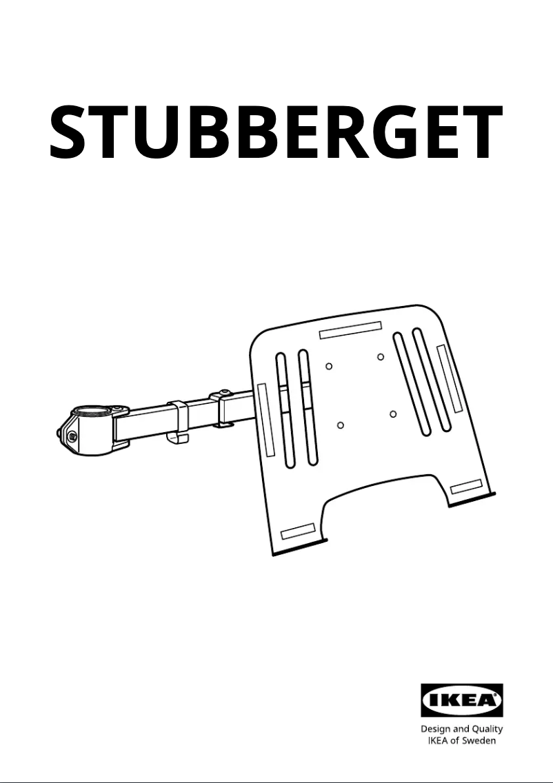 Page 1 de la notice Manuel utilisateur Ikea STUBBERGET 205.919.35