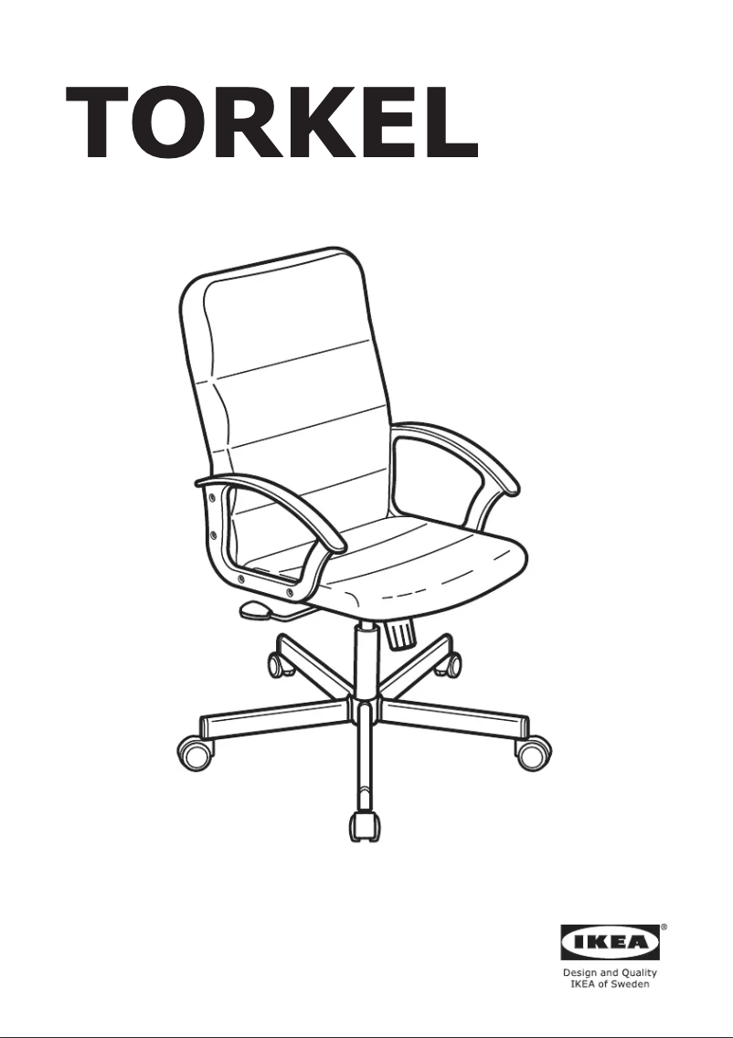 Page 1 de la notice Instructions / montage Ikea TORKEL