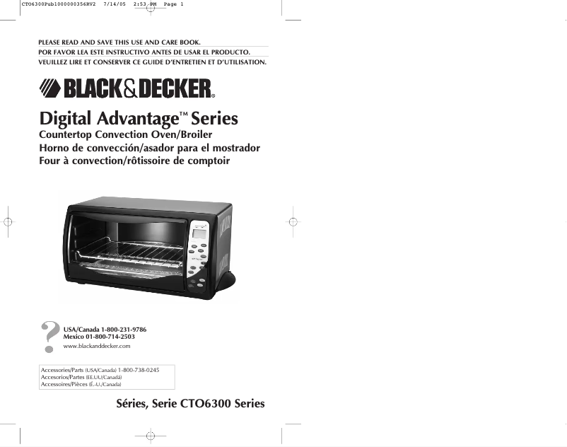 Página 1 del manual Manual de usuario Black & Decker CTO6300