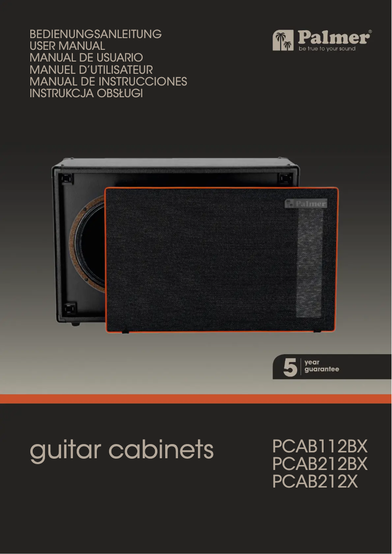 Page 1 de la notice Manuel utilisateur Palmer CAB 212 X CRM