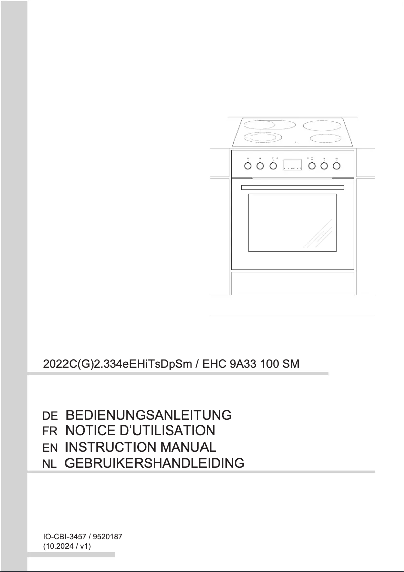 Página 1 del manual Manual de usuario Amica EHC 9A33 100 SM